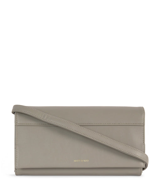 LETTE Vegan Wallet Crossbody Bag - Forum | Color: Grey - variant::cave