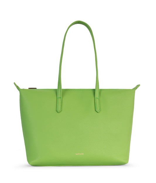 ABBI Vegan Tote Bag - Grain | Color: Green - variant::peppermint