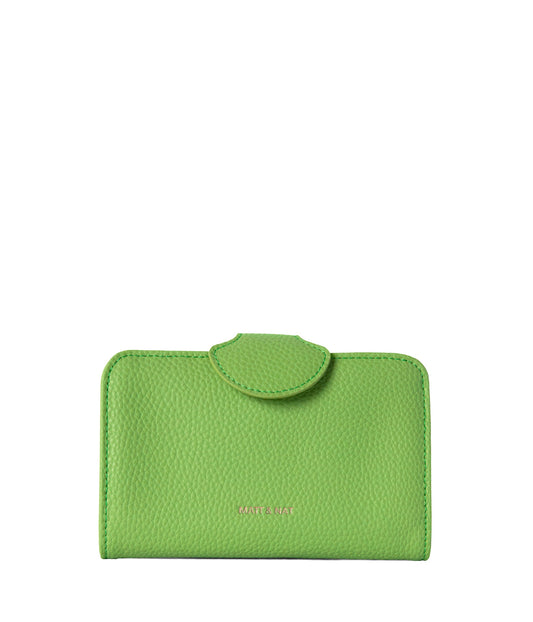 FLOATSM Small Vegan Wallet - Grain | Color: Green - variant::peppermint