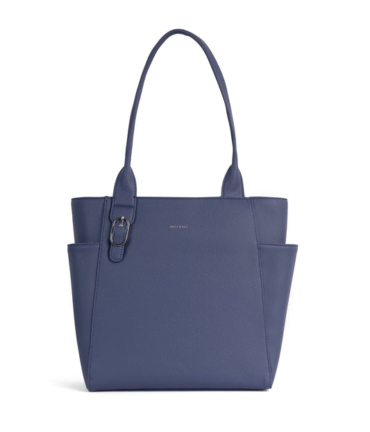 IONA Vegan Tote Bag - Grain | Color: Blue - variant::blueberry