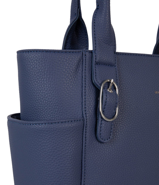 IONA Vegan Tote Bag - Grain | Color: Blue - variant::blueberry