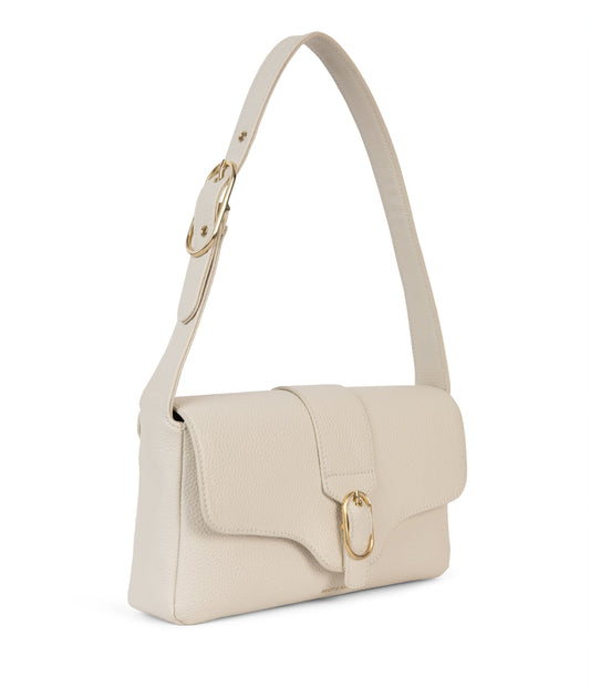 ISABELLE Vegan Shoulder Bag – Grain | Color: Beige - variant::oat