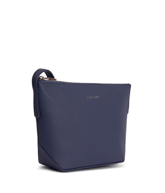 SAM Vegan Crossbody Bag - Grain | Color: Blue - variant::blueberry