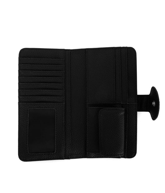 FLOAT Vegan Wallet - Grain | Color: Black - variant::black