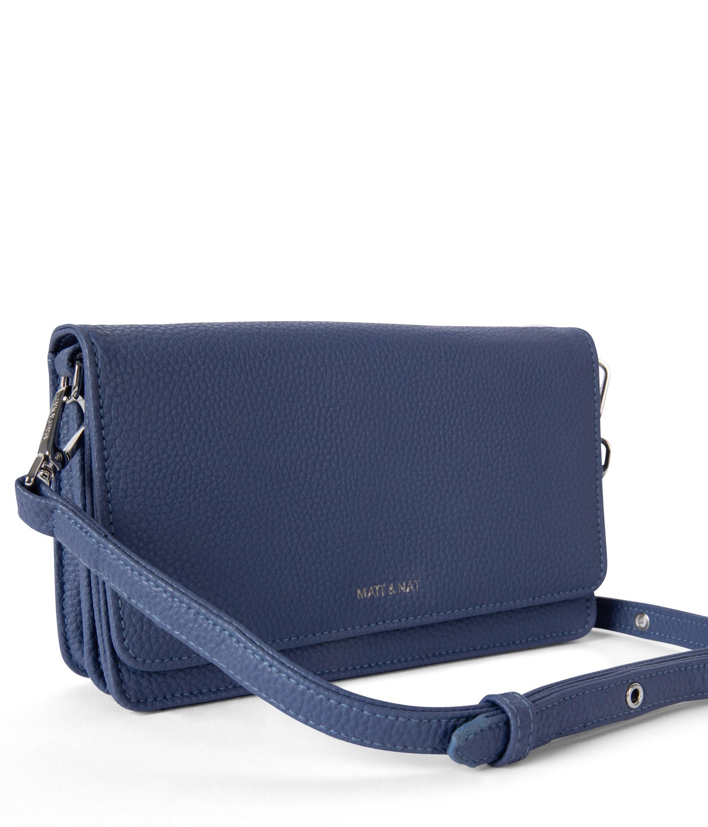 BEE Vegan Crossbody Bag - Grain | Color: Blue - variant::blueberry