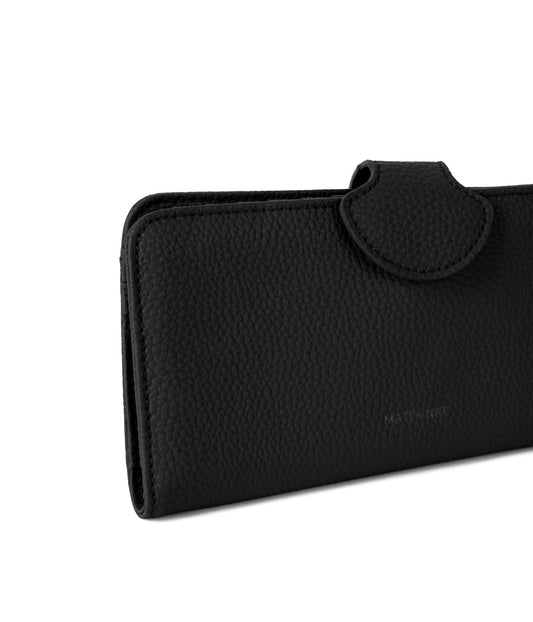 FLOAT Vegan Wallet - Grain | Color: Black - variant::black