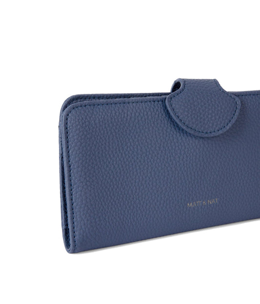 FLOAT Vegan Wallet - Grain | Color: Blue - variant::blueberry