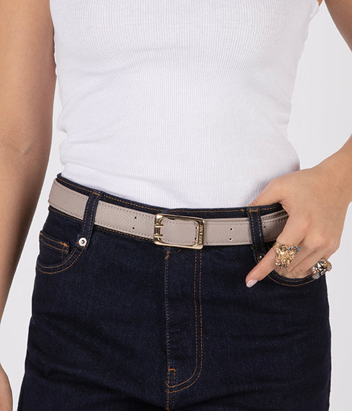 ZANA Vegan Leather Waist Belt - Purity | Color: Plateau - variant::plateau