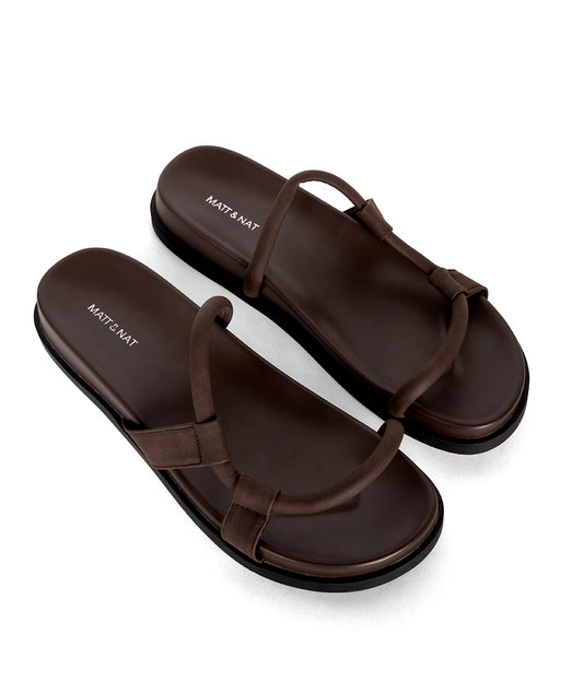 HAMY Women’s Vegan Sandals | Color: Brown - variant::brown