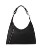 MORGAN Vegan Hobo Bag - Grain | Color: Black - variant::black