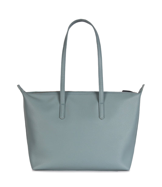 ABBI Vegan Tote Bag - Grain | Color: Aquamarine - variant::aquamarine