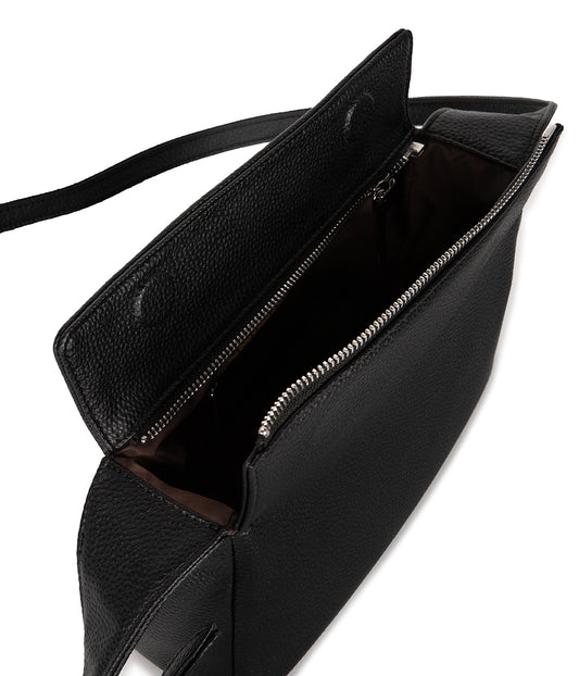 KERI Vegan Crossbody Bag – Grain | Color: Black - variant::black