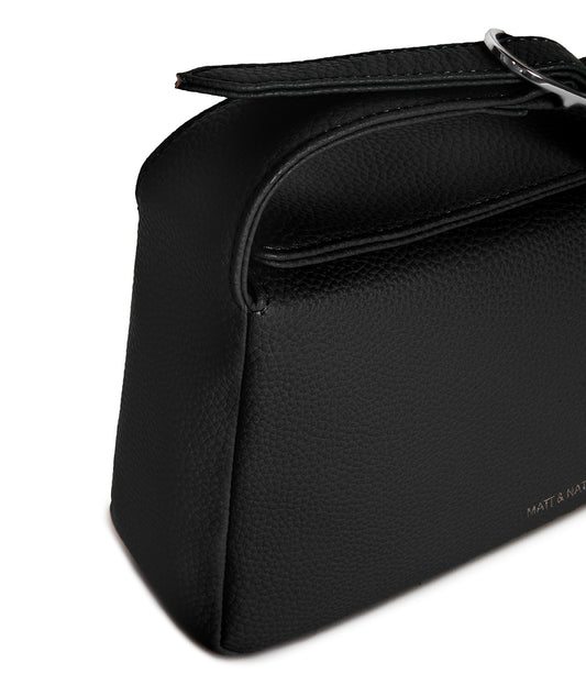 KERI Vegan Crossbody Bag – Grain | Color: Black - variant::black