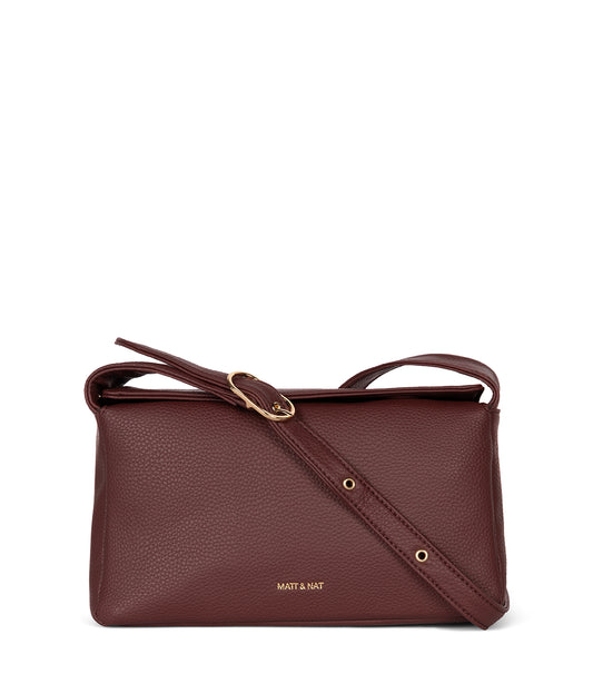 KERI Vegan Crossbody Bag – Grain | Color: Cherry - variant::cherry