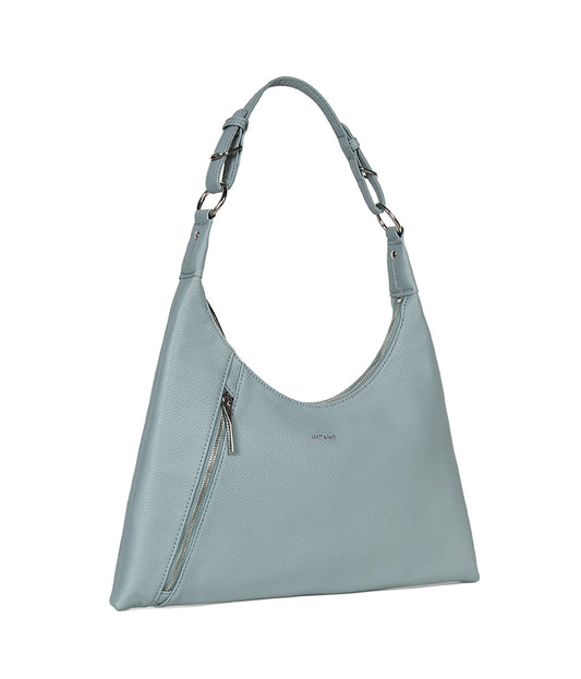 MORGAN Vegan Hobo Bag - Grain | Color: Aquamarine - variant::aquamarine