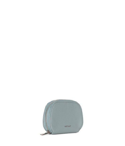 NADYA Vegan Card Holder – Grain | Color: Aquamarine - variant::aquamarine