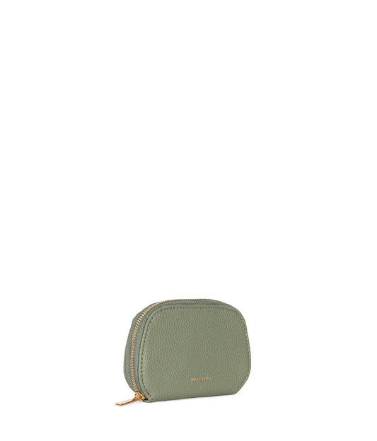 NADYA Vegan Card Holder – Grain | Color: Olivine - variant::olivine
