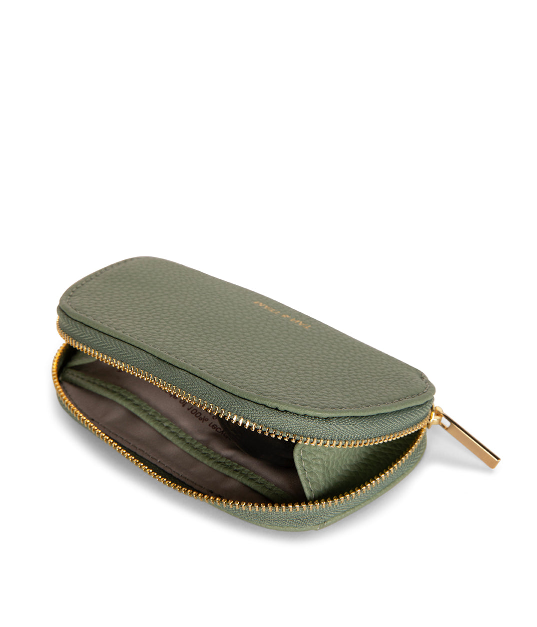NADYA Vegan Card Holder – Grain | Color: Olivine - variant::olivine