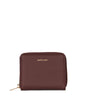 RUE Small Vegan Zip Wallet - Grain | Color: Cherry - variant::cherry