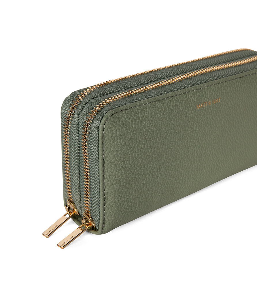 Sublime Vegan Wallet – Grain | Color: olivine - variant::olivine