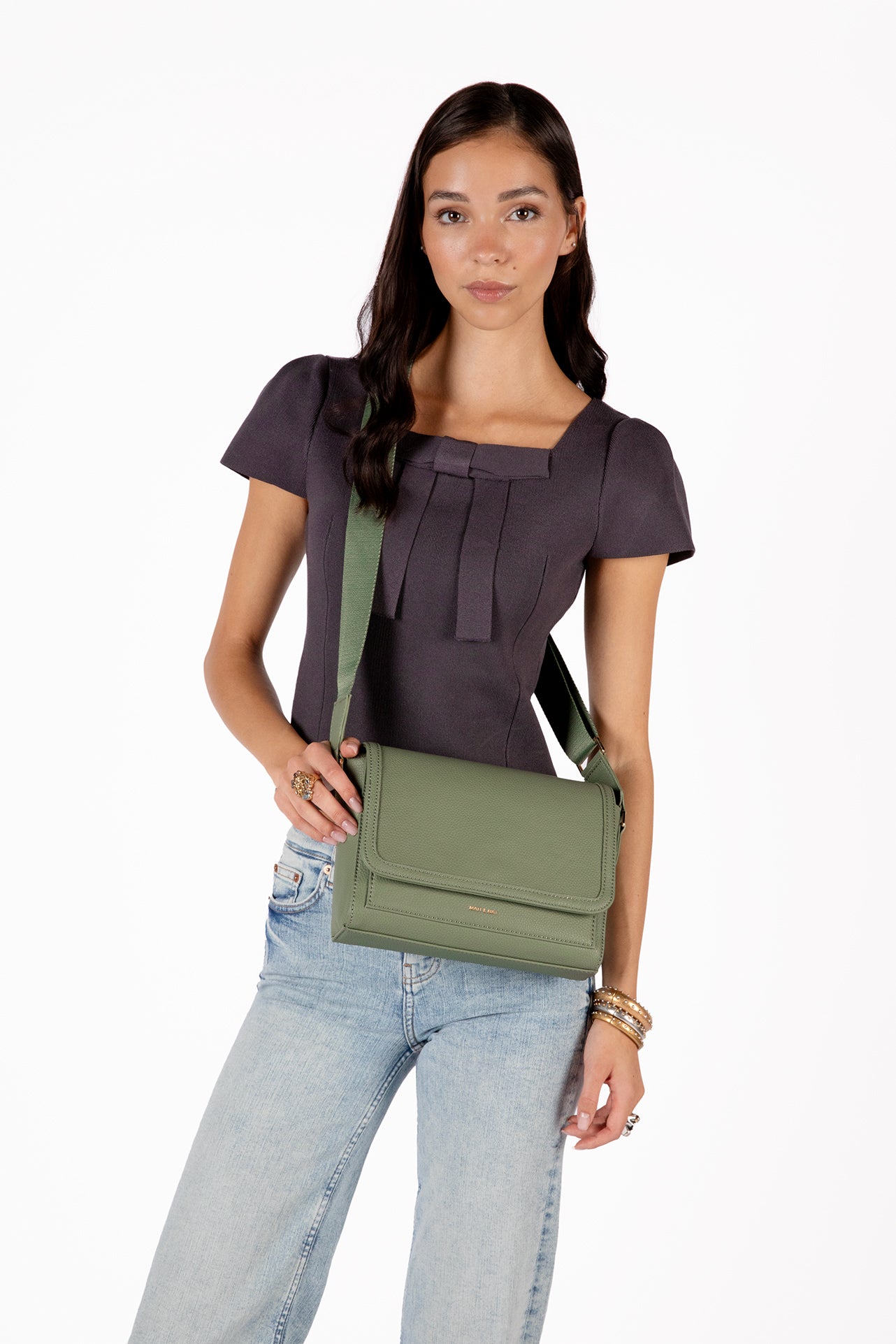 SUNNY Vegan Shoulder Bag – Grain | Color: Aquamarine - variant::aquamarine