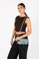 ISABELLE SM Vegan Crossbody Bag – Grain | Color: Black - variant::black