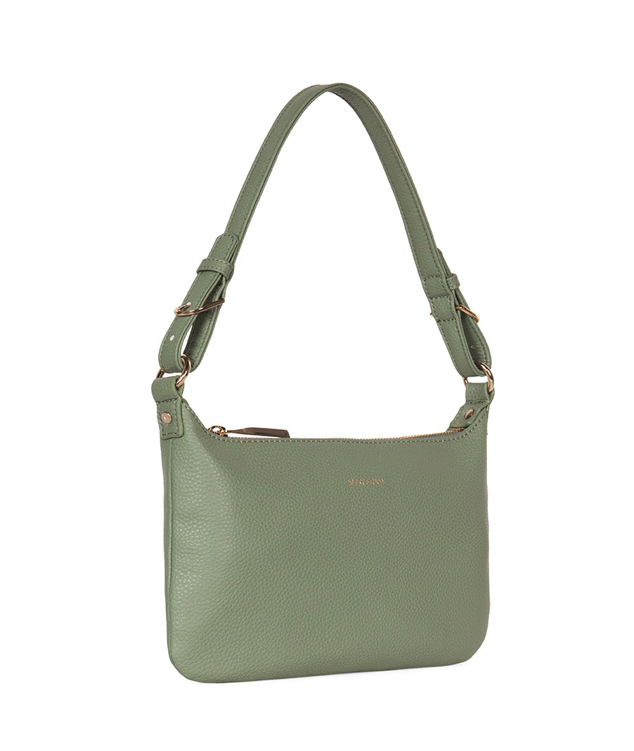 Jina Vegan Shoulder Bag – Grain | Color: Olivine - variant::olivine