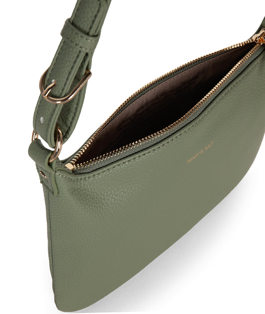 Jina Vegan Shoulder Bag – Grain | Color: Olivine - variant::olivine
