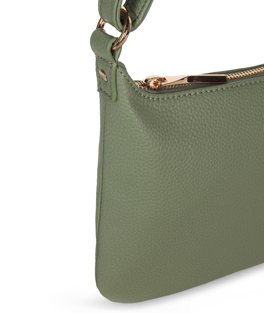Jina Vegan Shoulder Bag – Grain | Color: Olivine - variant::olivine