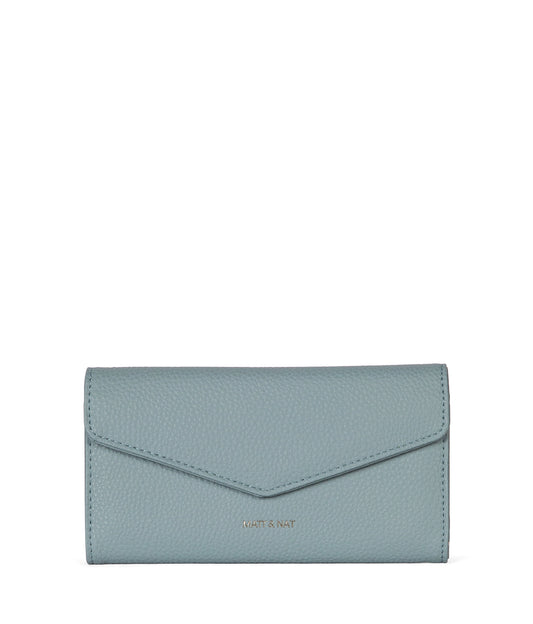 Raye Vegan Wallet - Grain | Color: Aquamarine - variant::aquamarine