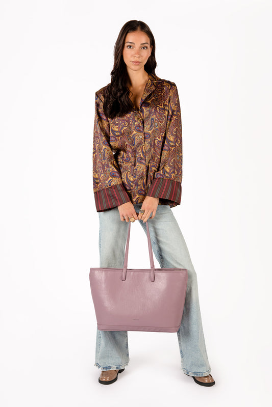 ELIZA Vegan Tote Bag - Theme | Color: Black - variant::black