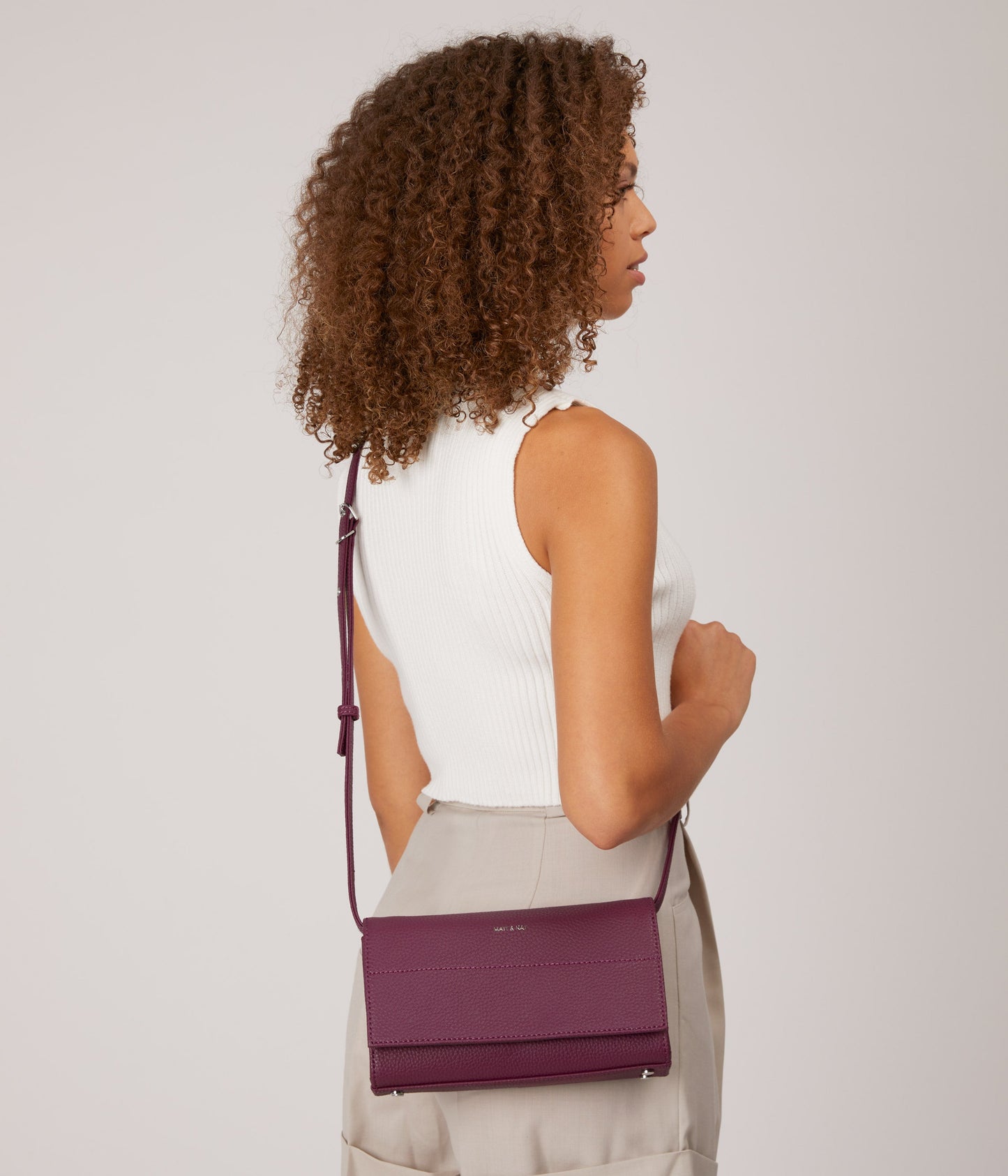 EMI Vegan Crossbody Bag - Purity | Color: Beige - variant::scone