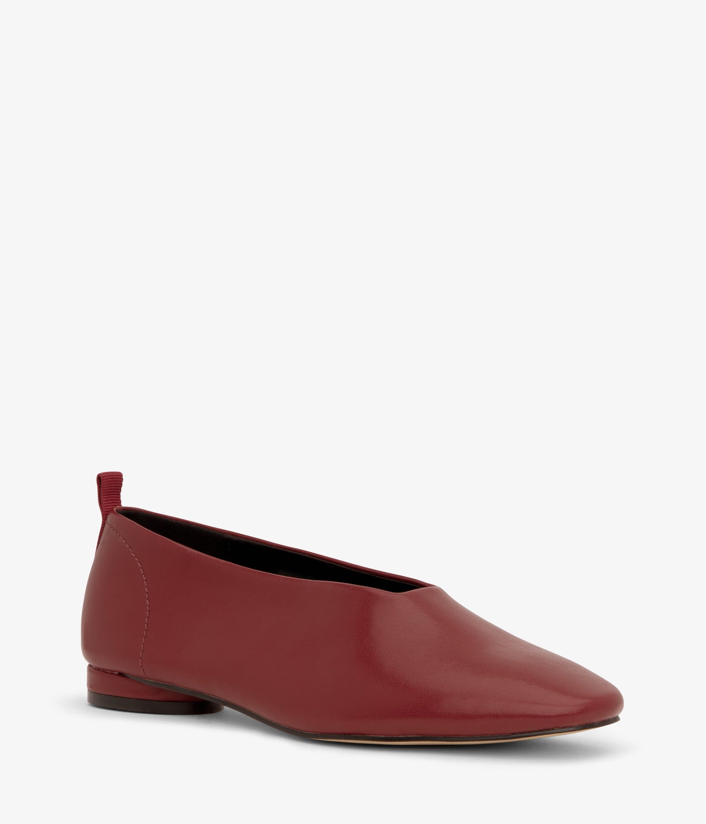 DRE Women's Vegan Heeled Flats | Color: Red - variant::ruby