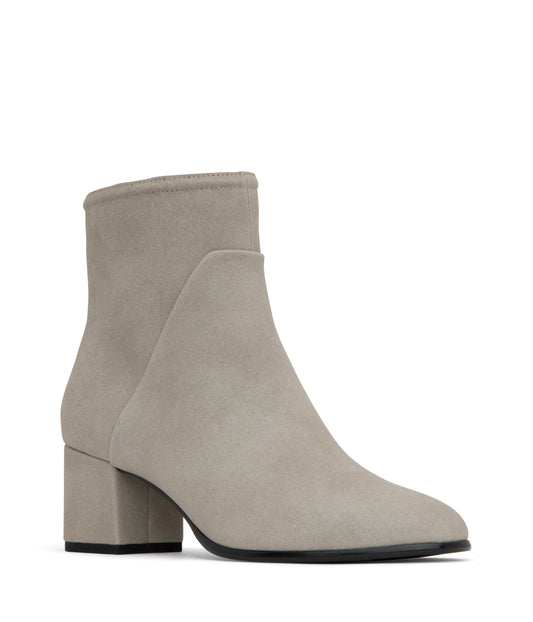 DEA Women's Vegan Mid Heel Boots | Color: Grey - variant::grey