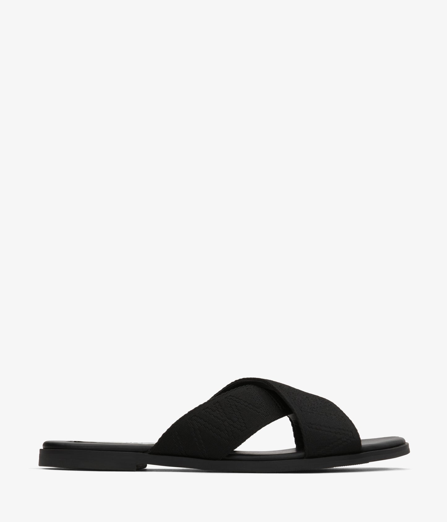 EMILIA Women's Vegan Slip On Sandals | Color: Black - variant::black