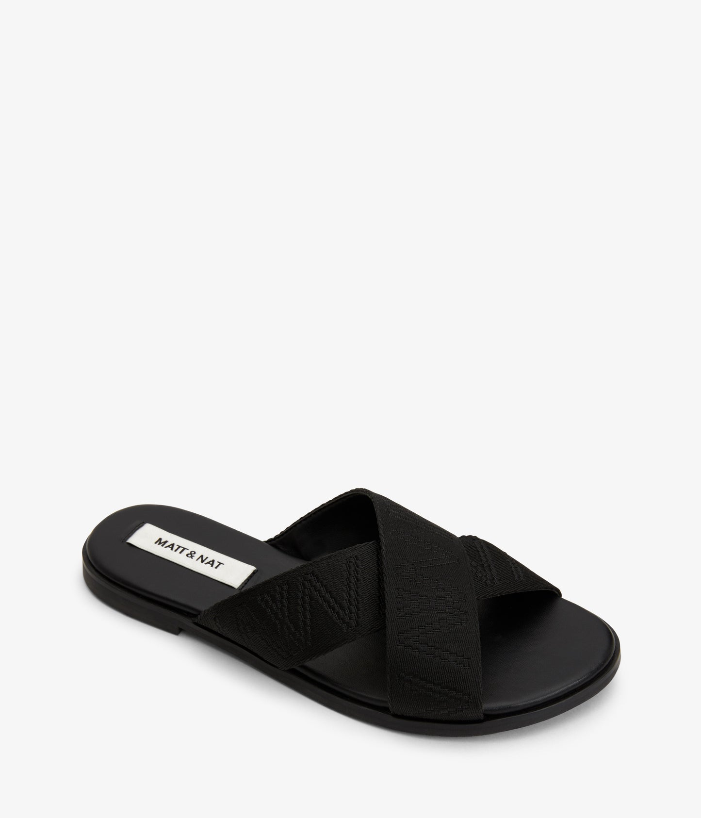 EMILIA Women's Vegan Slip On Sandals | Color: Black - variant::black